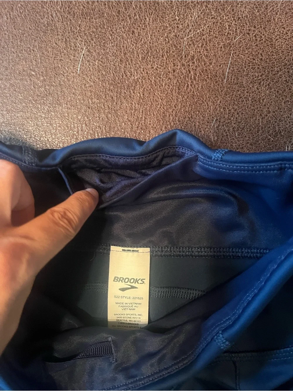 Brooks Navy Women’s Workout Bike Shorts